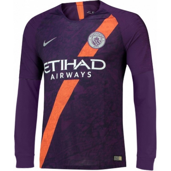 Maillot Football Manchester City Third ML 2018-19 Purpura